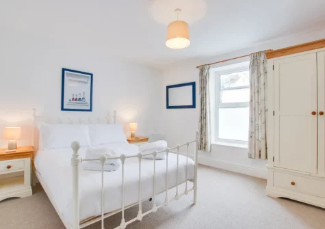 Bedroom #1 at Nigel House, Mousehole