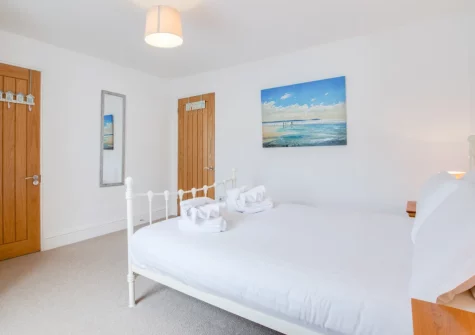 Bedroom #1 at Nigel House, Mousehole