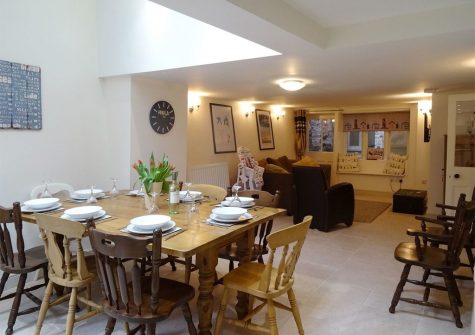 The dining area at Nirvana, Kingsand