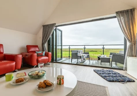 The living area at No.36 By The Beach, Westward Ho!