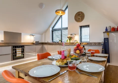 The kitchen & dining area at No.36 By The Beach, Westward Ho!
