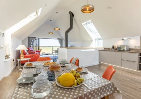 The dining area at No.36 By The Beach, Westward Ho!