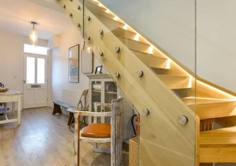 The ground floor entrance area at Nohens, Padstow