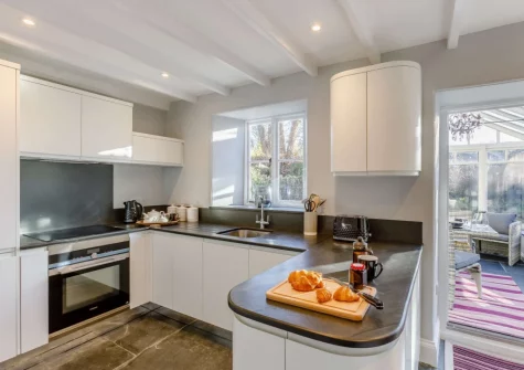 The kitchen at North Lodge, Tregeare