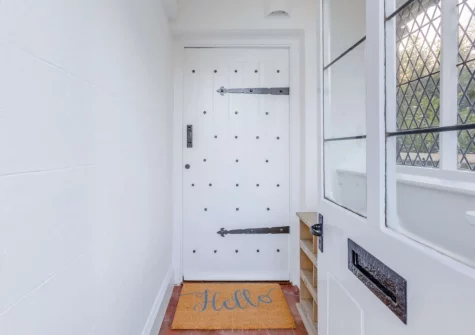 The entance hallway at North Lodge, Tregeare