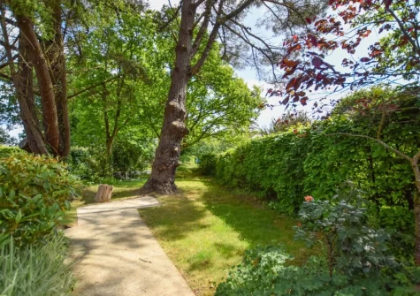 The stunning garden spaces at North Lodge, Tregeare