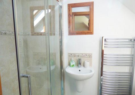 The shower room at North Park, Stibb