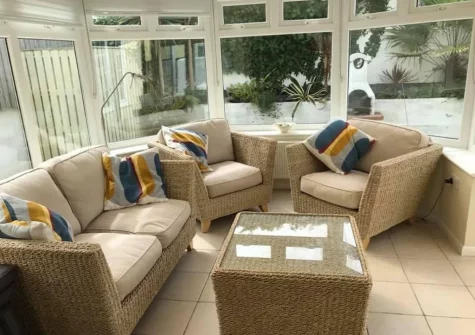 The conservatory at North Shore, Crantock