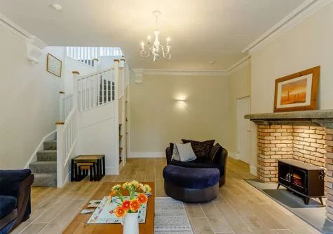 The living room at Northleigh, Chulmleigh