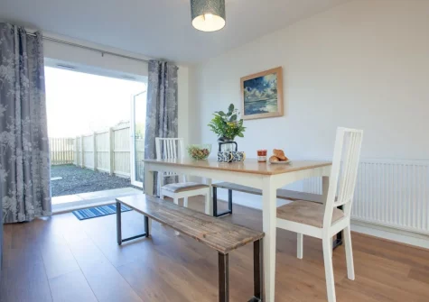The dining area at Number 11, St Eval