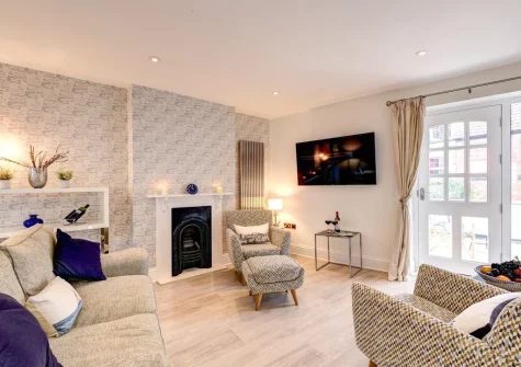 The living area at Number 19, Dartmouth