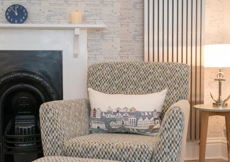 The living area at Number 19, Dartmouth