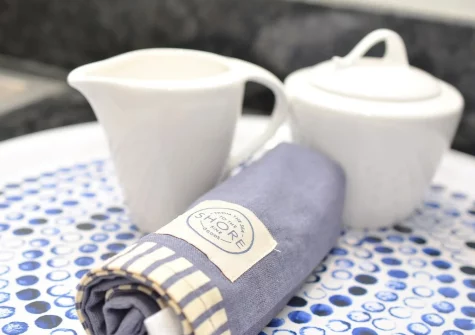 The terrace & outdoor sitting area at Number 19, Dartmouth