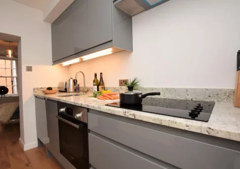 The kitchen at Number 3, Appledore