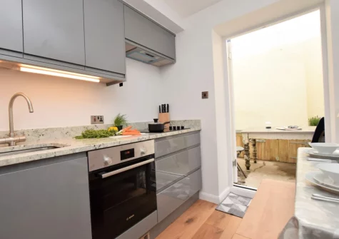 The kitchen at Number 3, Appledore