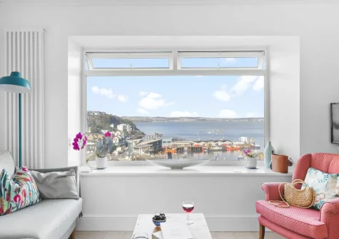 The living area at Number Eighty One, Brixham