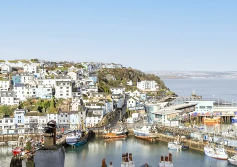 The view from the living area at Number Eighty One, Brixham