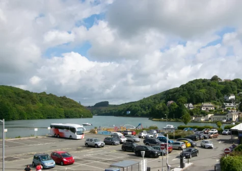 The view from the living area at Number One at The Creekside, Looe