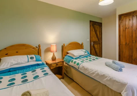 Bedroom #2 at Oak at Waldon Valley Lodges, Bradworthy