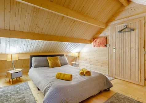 Bedroom #1 at Oak Cabin at Hilton Wood, Whitstone