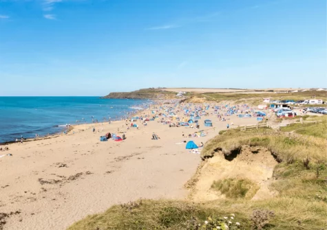 Staying at Oak Cabin gives you easy access to stunning Cornish gems such as Widemouth Beach