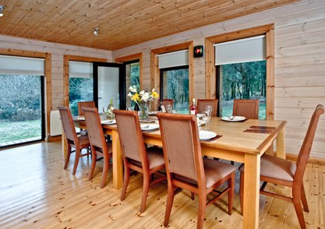 The dining area @ Oak Lodge, Forest Lakes, Bideford