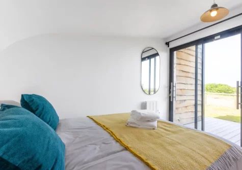 The sleeping area at Ocean at The Views, Morwenstow