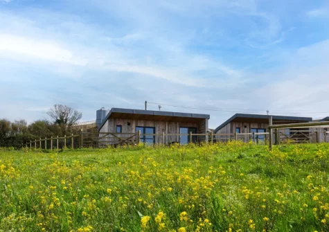 Ocean at The Views is one of three stunningly designed pods nestled away just off the Cornish coastline