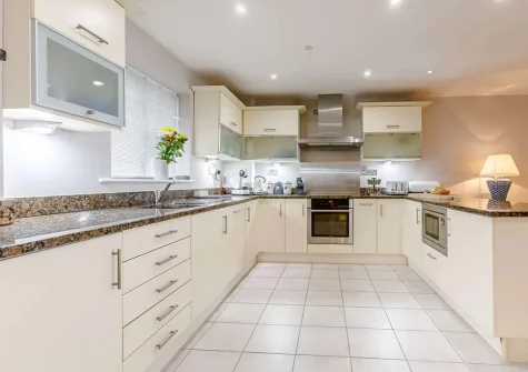 The kitchen at Ocean Bay, Westward Ho!