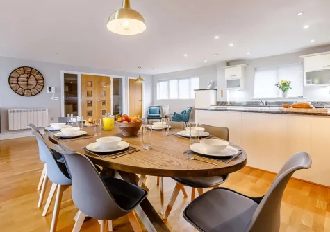 The dining area at Ocean Bay, Westward Ho!
