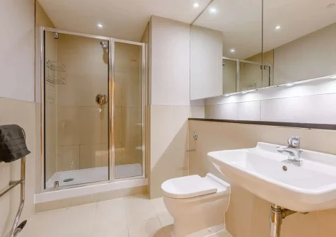 Bedroom #1 en-suite shower room at Ocean Bay, Westward Ho!