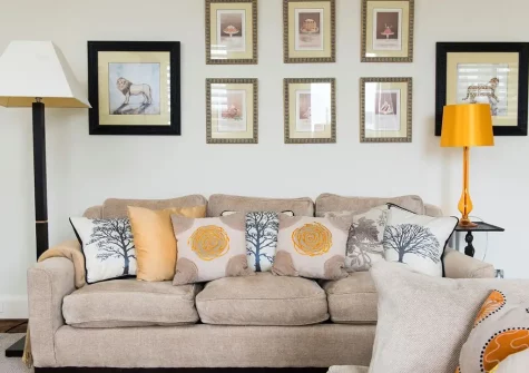 The living area at Ocean Beach House, Woolacombe