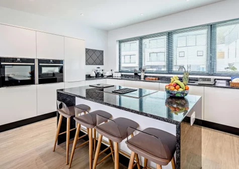 The kitchen at Ocean Charm, Westward Ho!