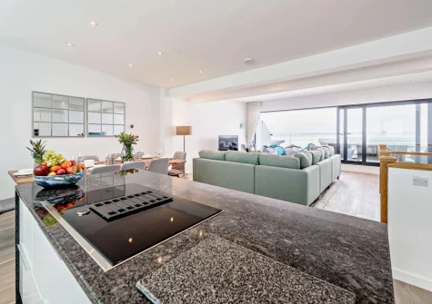 The kitchen at Ocean Charm, Westward Ho!