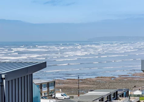 The view from the balcony at Ocean Charm, Westward Ho!