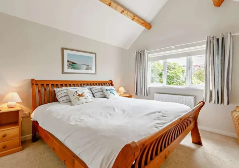 Bedroom #1 at Ocean Echo, Bude