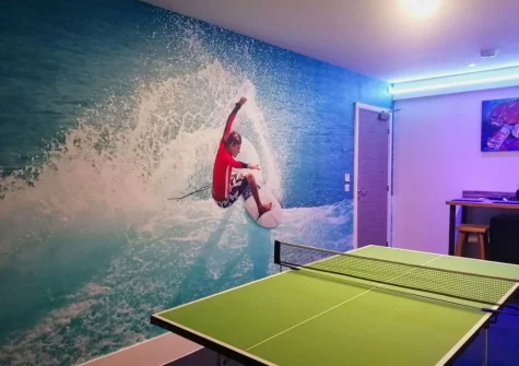 The games room at Ocean Escape, Westward Ho!
