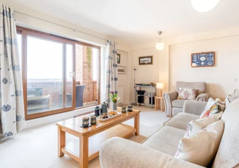 The living area at Ocean Park 16, Westward Ho!