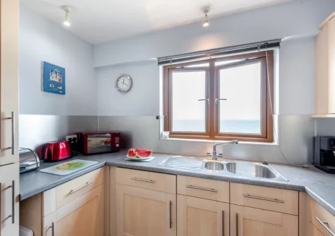 The kitchen at Ocean Park 16, Westward Ho!