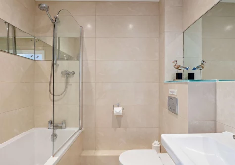 Bedroom #1 en-suite at Ocean Point, Saunton
