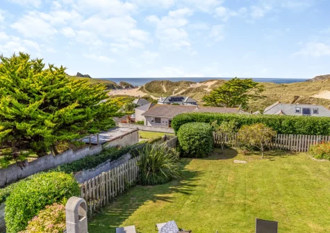 The view from bedroom #3 at Ocean View, Holywell