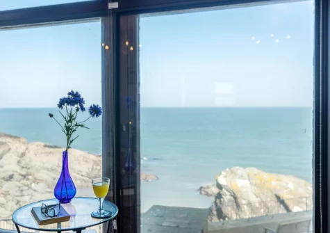 The view from the living room at Ocean View, Ilfracombe