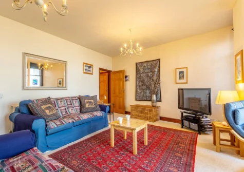 The living room at Ocean View, Ilfracombe