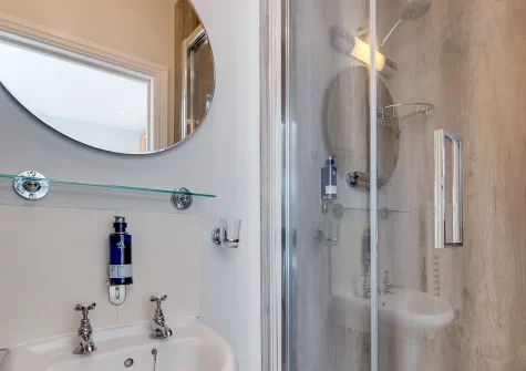 Bedroom #2 en-suite shower room at Ocean View, Porthleven