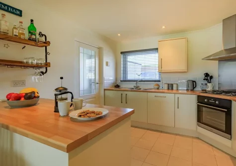 The kitchen at Oceans 10, Braunton