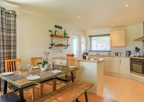 The dining area at Oceans 10, Braunton