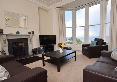The living room at Oceans Edge, Ilfracombe