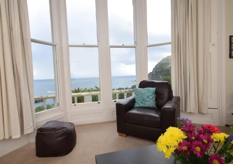The living room at Oceans Edge, Ilfracombe