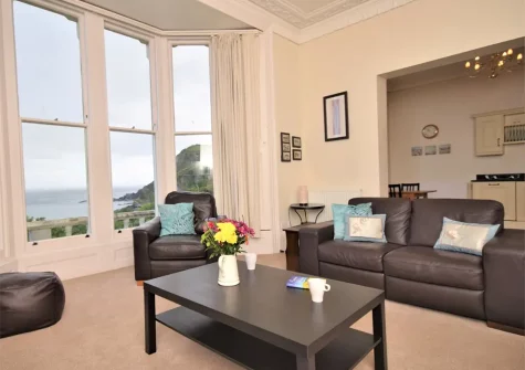 The living room at Oceans Edge, Ilfracombe