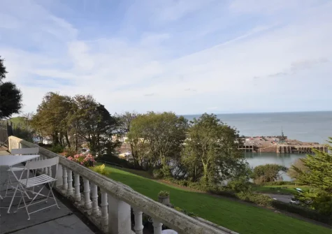 The patio & garden at Oceans Edge, Ilfracombe